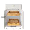 DINDON 2 Tier Pull Out Cabinet Organizer (17" W x 21" D) Wood And Metal Double Tier Slide Out Wood Drawer Under Cabinet Storage And Organization view 3