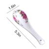 Bulk Spoons Set Jingdezhen Ceramic Spoon Set Rice Spoon Soup Spoon Porcelain Tableware Small Soup Spoon 6 Pieces 5.3 Inches Long Spoons for Eating view 2