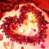 Kajaia 65.6 Feet St Patrick's Day Tinsel Garland with Lights Red Heart St Patrick's Day Tinsel Garland for Mantle Wedding Party Favor Indoor Outdoor Decoration Supply(Pink, Red) view 4