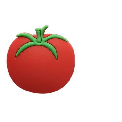 2pcs PVC Fridge Magnet Fruit And Vegetable Color Magnetic Black Whiteboard Sticker Magnet Gifts Home Decorations Gift (Color : Tomato)