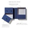Savor Small Keepsake Box and Fabric Photo Frame - Memory Box for Wedding, Travel and Convocation - Keepsake Storage Box for Couples to Save Memories (Blue with Neutral Interior) view 4