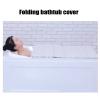 Bathtub Trays PVC Folding Bathtub Cover Bathtub Tray, Bathroom Bathtub Insulation Board, Dustproof Waterproof Shutter Bath Lid, Multifunctional Bathroom Shelf (Size : 70x165x1.2cm) view 2