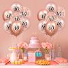 40th Birthday Balloons 18 Pcs Rose Gold Happy 40th Birthday Latex Balloons Confetti Balloons for Men Women 40th Anniversary Birthday Party Decorations Rose Gold Balloons Birthday Decor Supplies12 inch view 2