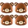 Bear Balloons Baby Shower Decorations- 4 Pcs Teddy Bear Balloons for We Can Bearly Wait Theme Birthday Party Supplies view 1