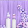 20 ft x 10 ft Wrinkle Free Lavender Backdrop Curtain for Parties, Polyester Light Purple Photo Backdrop Drapes 4 Panels 5x10ft for Baby Shower Photoshoot Wedding Birthday Party Photography Curtains view 4