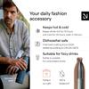 LARS NYSM Stainless Steel Insulated XL Water Bottle 12oz 17oz 25oz 34oz 51oz | Insulated Thermo Flask for Hot and Cold Beverages | Leakproof Drinking Bottle (Blush Rose, 50.7 oz) view 2