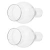 STOBOK Oil Lamp Globe Replacement 2Pcs Oil Lamp Chimney Clear Clear Glass Chimney Lamp Shade Handblown Kerosene Lamp Shade Replacement for Vintage Oil Kerosene Lamps Oil Lamp Chimney view 2