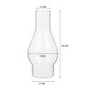 STOBOK Oil Lamp Globe Replacement 2Pcs Oil Lamp Chimney Clear Clear Glass Chimney Lamp Shade Handblown Kerosene Lamp Shade Replacement for Vintage Oil Kerosene Lamps Oil Lamp Chimney view 3