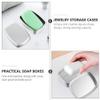 Cabilock 3pcs Rectangular Aluminum Soap Box, 150ml Silver Travel Case view 2