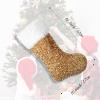 DegGod 6 Pack Sequin Personalized Christmas Stockings, Gold or Green Glitter Custom Embroidery Xmas Stocking with White Faux Fur Trim Hanging Ornament for Fireplace Xmas Tree Holiday Party Decoration view 3
