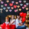 Valentine's Day Hanging Decorations - 36 PCS Valentine's Day Candy Hearts Swirl Ceiling Hanging Decoration - Conversation Hearts Decorations for Valentines Party view 4