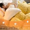 ZTGL Quilt, Super Warm Lamb Quilt Winter, Cashmere Quilt, Heavy Blankets, Double-Sided Plush Velvet Comforter Core Down Duvet for Autumn and Winter,Yellow,220x240cm/5kg view 3