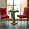 Christmas Dining Chair Slipcover, Snowflake Winter Red Stretch Kitchen Chair Covers Removable Parsons Chair Protector Covers for Dining Room Banquet Party, Set of 4 view 3