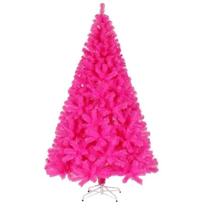 Pink Christmas Tree Home Decoration Artificial Christmas Tree Suitable for Indoor/Outdoor Christmas Day Party Decoration (Color : Yellow, Size : 120cm(47.2inches))