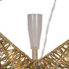Vickerman 10 Light 12.5" LED Gold 5 Point Star Tree Top with Warm White LED Mini Lights and 22AWG Green Wire Lead Plug, UL Approved view 4
