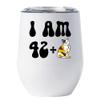43 Birthday Tumbler 12oz With Lid Gift For Women - 42 Plus One Cat Middle Finger Funny Wine Glass Mug - 43th Bday Coffe Cup Stainless Steel - I Turn 43 Year Old Cute Cats Lover Tumblers Chritmas view 1