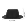NUOBESTY Miniature Formal Hats for Crafts, Snowman Ornaments - Mini Black Felt Hats, 4pcs view 2