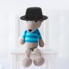 NUOBESTY Miniature Formal Hats for Crafts, Snowman Ornaments - Mini Black Felt Hats, 4pcs view 3