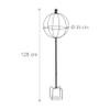 Relaxdays Garden Obelisks, Set of 2, 126 x 35 cm, Climbing Plants Support, Metal, Free-Standing, Rose Cage, Black, Iron view 4