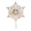 Vickerman 11.5" LED White 6 Point Snowflake Tree Top, Pure White Motion Light Cast. view 1