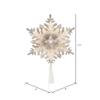 Vickerman 11.5" LED White 6 Point Snowflake Tree Top, Pure White Motion Light Cast. view 2