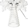 Vickerman 11.5" LED White 6 Point Snowflake Tree Top, Pure White Motion Light Cast. view 3