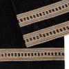 Austin Horn Classics Siena Fancy 3-Piece Decorative Towel Set, with Jacquard Fabric & Gimp Trim, Pure Cotton 1 Bath, Hand & Tip Towel, Extra Absorbent, Super Soft Bath Towels (Black) view 3