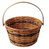 Amish Harvest Basket Towel Storage Apple Pail With Swinging Handle (BLUE) view 1