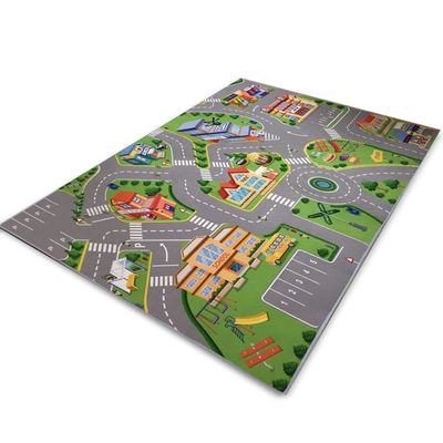Kids Rug Carpet Play mat Rugfor City Life Road,Children's Rug Educational Traffic Carpet,Baby Cartoon Fun Carpet Car Mat Great for Playing with Cars and Toys,Kidsroom,Playroom,71X106N/180X270CM
