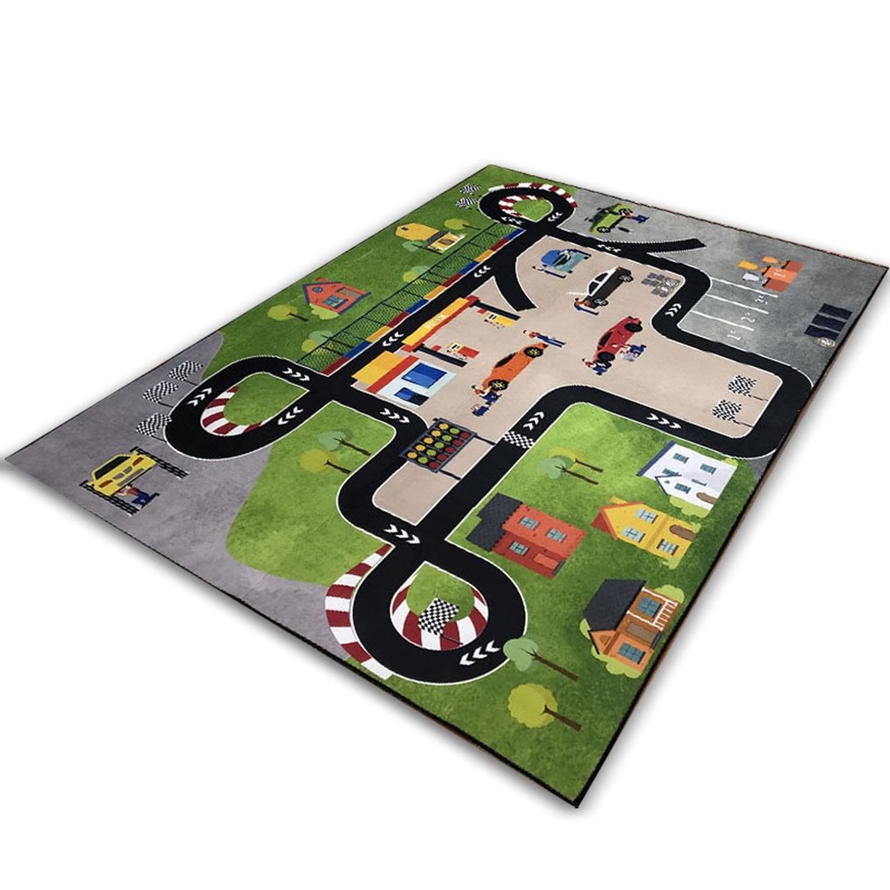 Kids Rug Carpet Play mat Rugfor City Life Road,Children's Rug Educational Traffic Carpet,Baby Cartoon Fun Carpet Car Mat Great for Playing with Cars and Toys,Kidsroom,Playroom,71X106N/180X270CM