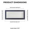 13x34 Shadow Box Frame Textured Black Wood | with a 3/4" Usable Display Depth | Includes a White Real Suede Texture Acid-Free Backing Board, UV Resistant Acrylic, and Hanging Hardware view 3