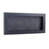 10x20 Shadow Box Frame Textured Black Wood | with a 3/4" Usable Display Depth | Includes a Dark Grey Real Suede Texture Acid-Free Backing Board, UV Resistant Acrylic, and Hanging Hardware view 1