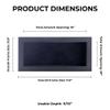 10x20 Shadow Box Frame Textured Black Wood | with a 3/4" Usable Display Depth | Includes a Black Real Suede Texture Acid-Free Backing Board, UV Resistant Acrylic, and Hanging Hardware view 3