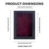 11x14 Shadow Box Frame Textured Black Wood | with a 3/4" Usable Display Depth | Includes a Dark Berry Real Suede Texture Acid-Free Backing Board, UV Resistant Acrylic, and Hanging Hardware view 3