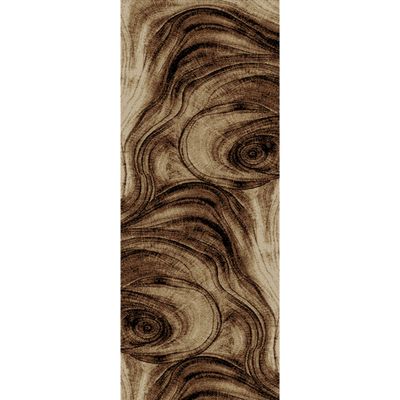 Mayberry Rug AD6438 2'3"x7'7" Flat Top Brown Area Rug