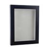 11x14 Shadow Box Frame Textured Black Wood | with a 3/4" Usable Display Depth | Includes a White Real Suede Texture Acid-Free Backing Board, UV Resistant Acrylic, and Hanging Hardware view 1