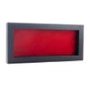 10x20 Shadow Box Frame Textured Black Wood | with a 3/4" Usable Display Depth | Includes a Red Real Suede Texture Acid-Free Backing Board, UV Resistant Acrylic, and Hanging Hardware view 1