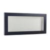 10x20 Shadow Box Frame Textured Black Wood | with a 3/4" Usable Display Depth | Includes a White Real Suede Texture Acid-Free Backing Board, UV Resistant Acrylic, and Hanging Hardware view 1