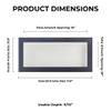 10x20 Shadow Box Frame Textured Black Wood | with a 3/4" Usable Display Depth | Includes a White Real Suede Texture Acid-Free Backing Board, UV Resistant Acrylic, and Hanging Hardware view 3