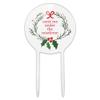 Acrylic Meet Me Under The Mistletoe Cake Topper Party Decoration for Wedding Anniversary Birthday Graduation view 1
