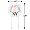 Acrylic Meet Me Under The Mistletoe Cake Topper Party Decoration for Wedding Anniversary Birthday Graduation view 2