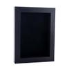 11x14 Shadow Box Frame Textured Black Wood | with a 3/4" Usable Display Depth | Includes a Black Real Suede Texture Acid-Free Backing Board, UV Resistant Acrylic, and Hanging Hardware view 1