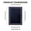11x14 Shadow Box Frame Textured Black Wood | with a 3/4" Usable Display Depth | Includes a Black Real Suede Texture Acid-Free Backing Board, UV Resistant Acrylic, and Hanging Hardware view 3
