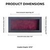 10x20 Shadow Box Frame Textured Black Wood | with a 3/4" Usable Display Depth | Includes a Dark Berry Real Suede Texture Acid-Free Backing Board, UV Resistant Acrylic, and Hanging Hardware view 3