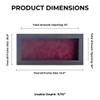 13x34 Shadow Box Frame Textured Black Wood | with a 3/4" Usable Display Depth | Includes a Dark Berry Real Suede Texture Acid-Free Backing Board, UV Resistant Acrylic, and Hanging Hardware view 3