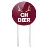 Acrylic Oh Deer Cake Topper Party Decoration for Wedding Anniversary Birthday Graduation view 1