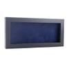 10x20 Shadow Box Frame Textured Black Wood | with a 3/4" Usable Display Depth | Includes a Navy Blue Real Suede Texture Acid-Free Backing Board, UV Resistant Acrylic, and Hanging Hardware view 1