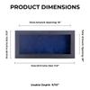 10x20 Shadow Box Frame Textured Black Wood | with a 3/4" Usable Display Depth | Includes a Navy Blue Real Suede Texture Acid-Free Backing Board, UV Resistant Acrylic, and Hanging Hardware view 3