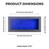 10x20 Shadow Box Frame Textured Black Wood | with a 3/4" Usable Display Depth | Includes a Royal Blue Real Suede Texture Acid-Free Backing Board, UV Resistant Acrylic, and Hanging Hardware view 3