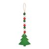 2022 New Christmas Wooden Beads Garland String Pendant for Christmas Tiered Tray Decoration (6 Pieces) view 2